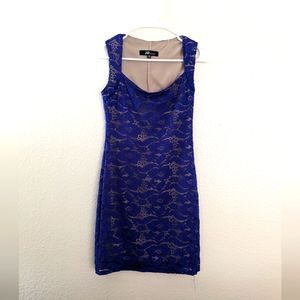 Coral Blue Cocktail Dress